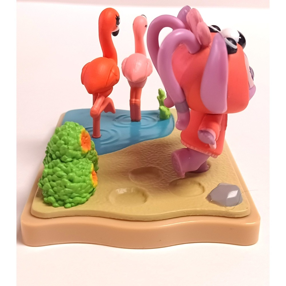 Disney Stitch Goes Wild Scene Setter Angel Flamingo Figure Just Play Happy Haul - Picture 3 of 15